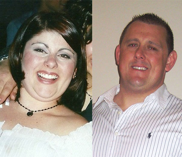 Maree & Bennett before weight loss